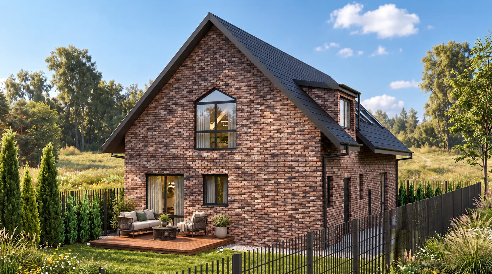 Modernes Doppelhaus im bayerischen Stil des Projekts Erste Bayerische